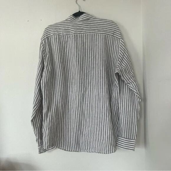 Brax Airwashed Linen Striped Modern Fit Shirt - Picture 2 of 9